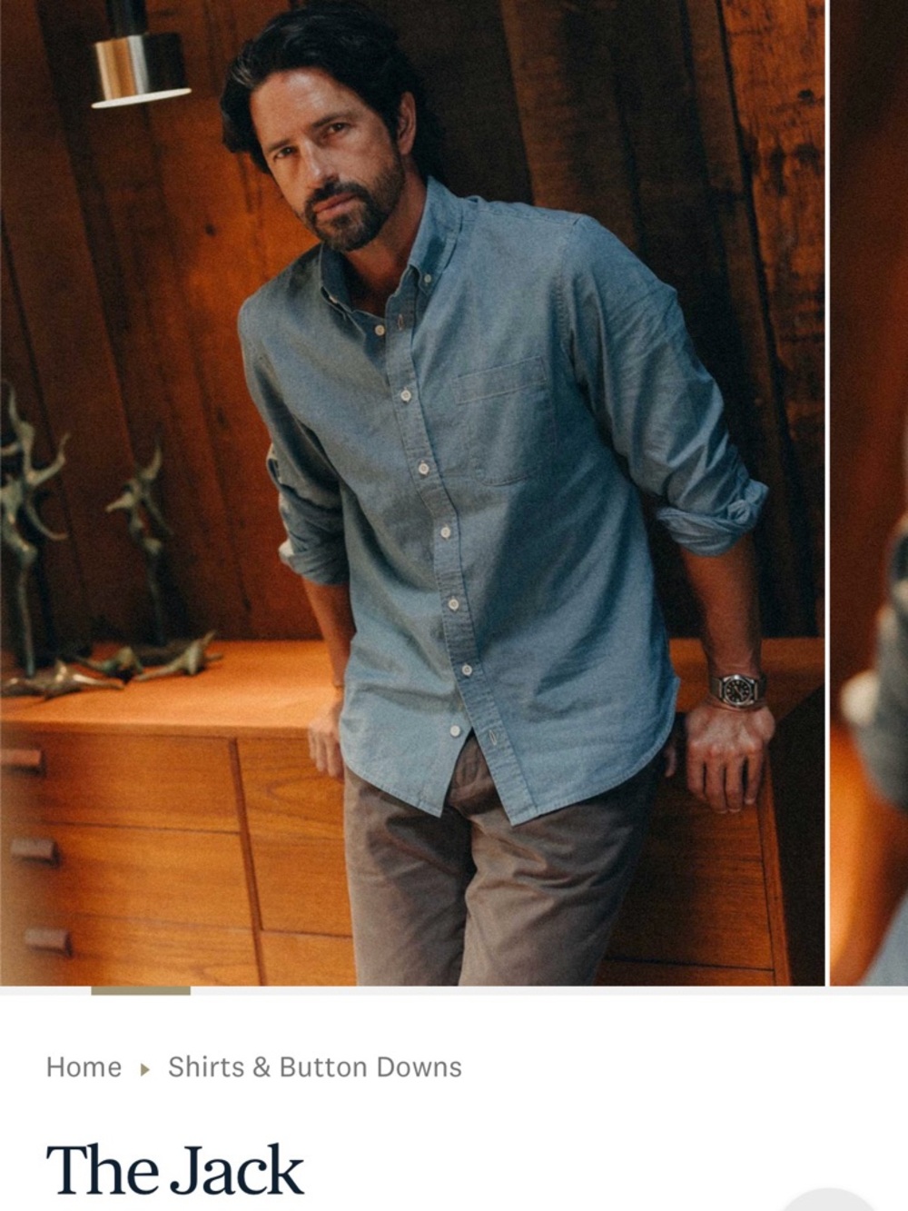 Taylor stitch the Jack Men's Button-Down Shirt - Light Blue